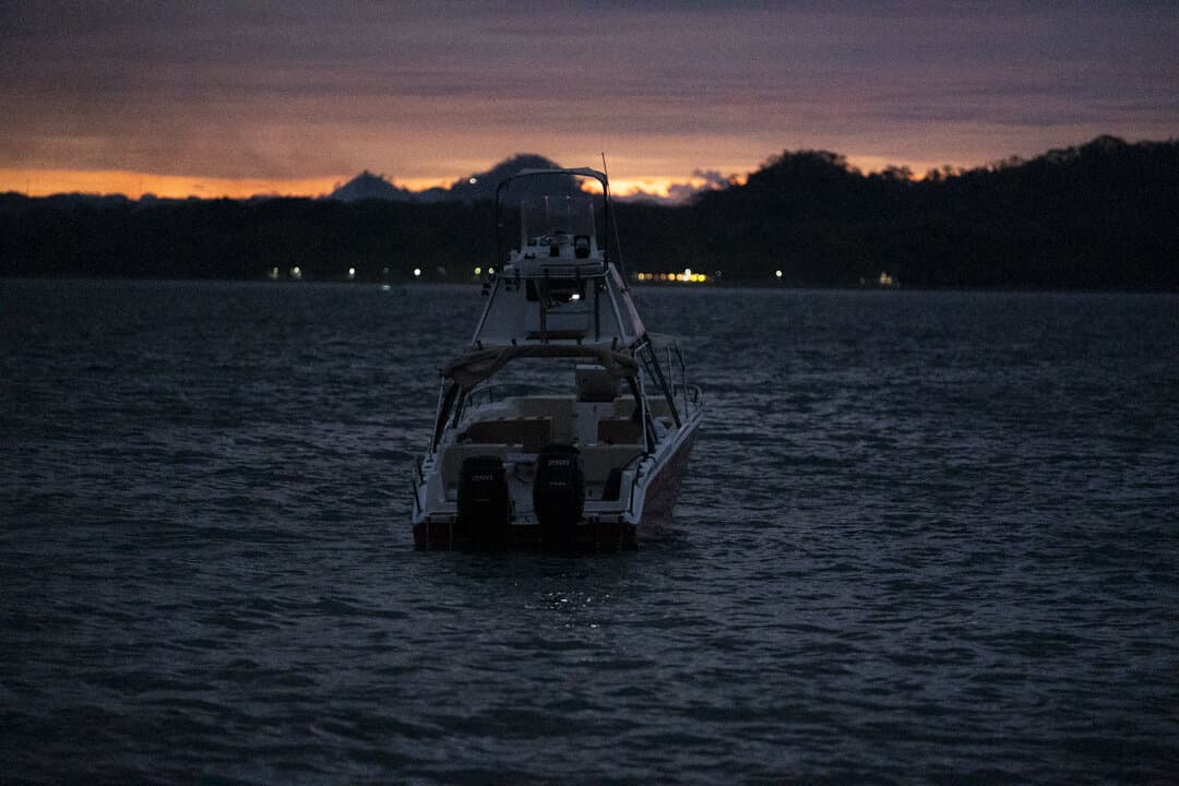 Boat arriving at destination
